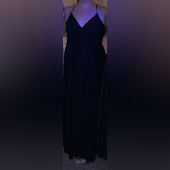 David’s Bridal Bridesmaid Dress F20064; Black; Size 14 ONLY WORN ONCE - Picture 10 of 11